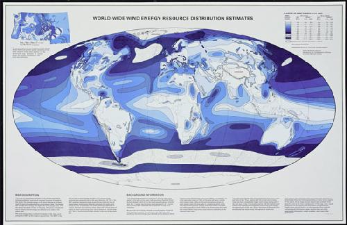 World wind distribution.